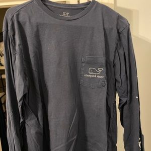 Vineyard Vines men’s long sleeve navy blue t-shirt